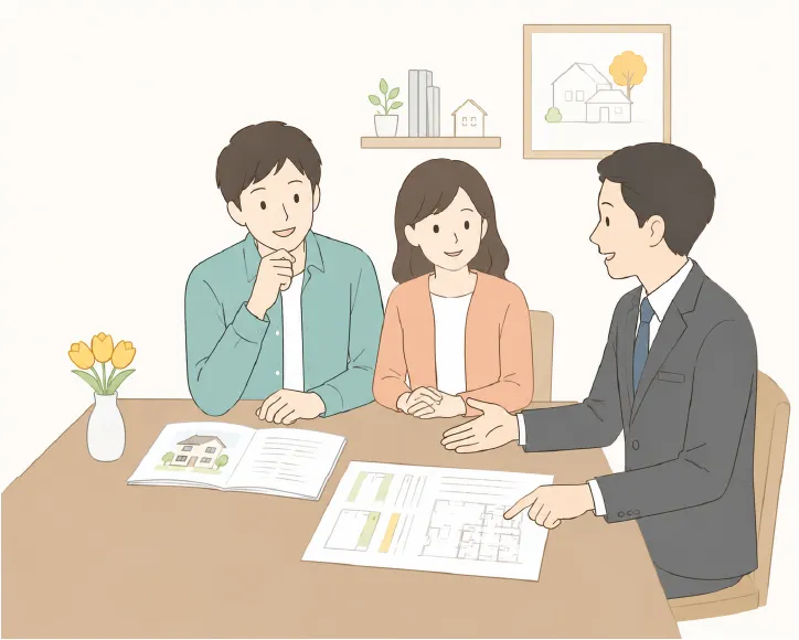 資金計画について相談するご夫婦